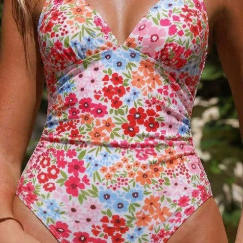 Summer Floral One Piece Swimsuit