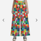 Pixel Party Checkered Wide-Leg Pants