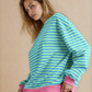 Cameron Oversized Pullover - Blue