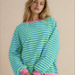 Cameron Oversized Pullover - Blue