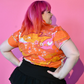 Landscape Tulip Sleeve Tee in Warm Tones