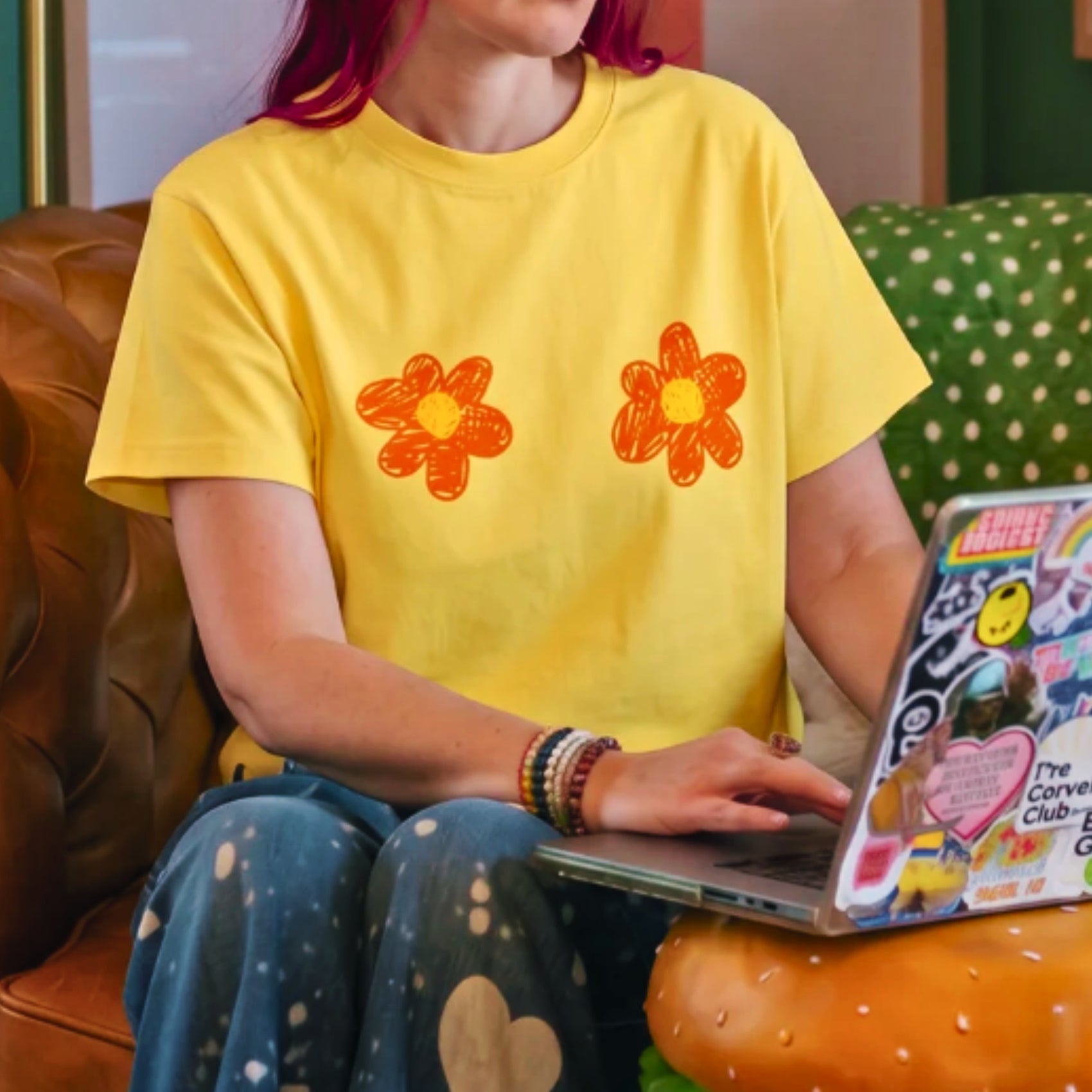 In Full Bloom Unisex Boxy T-Shirt
