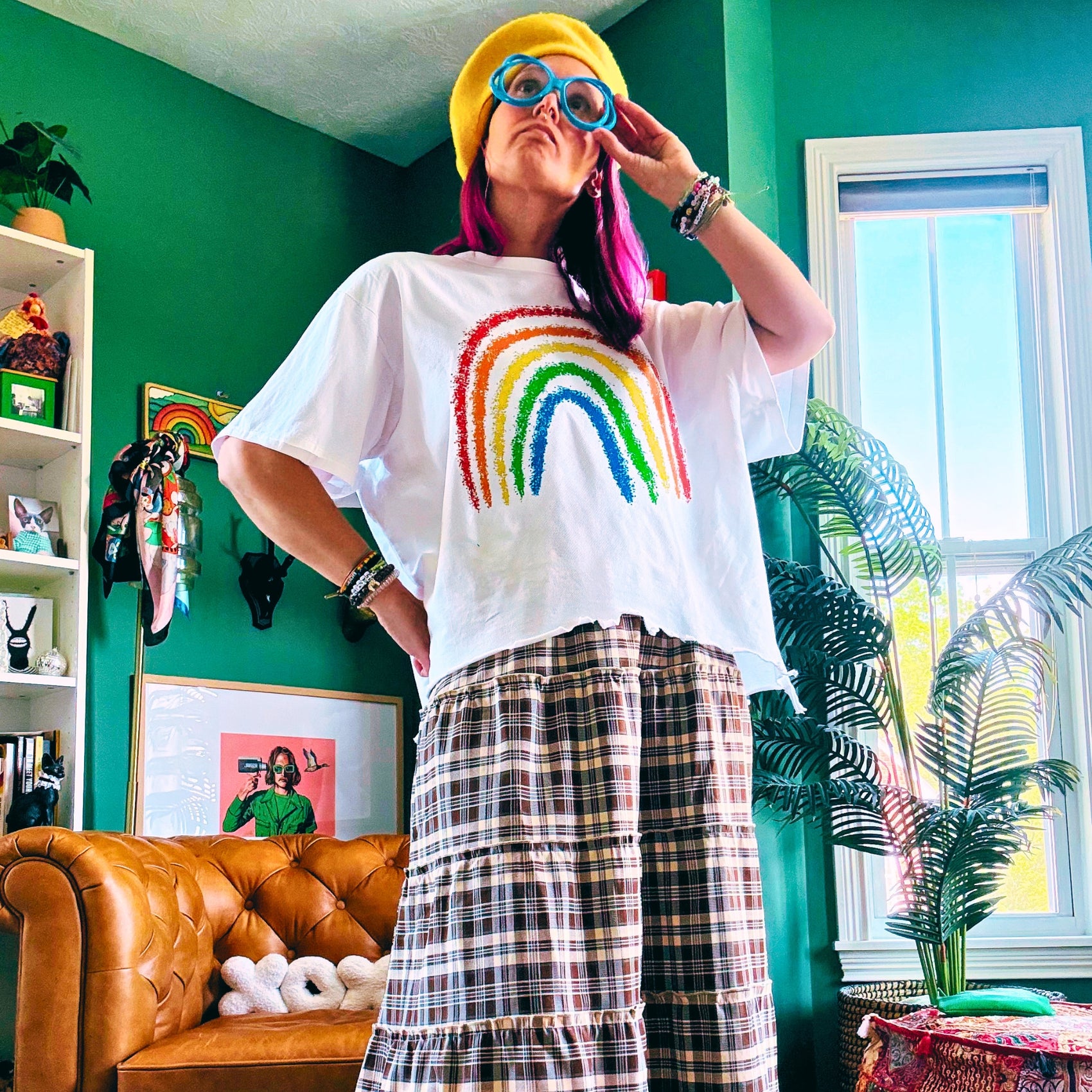 🏳️‍🌈 26' PRIDE COLLECTION: Rainbow Reverie Snow Wash Tee