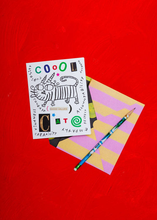 Cool good values cat card