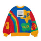 Rainbow Heart Knit Sweater