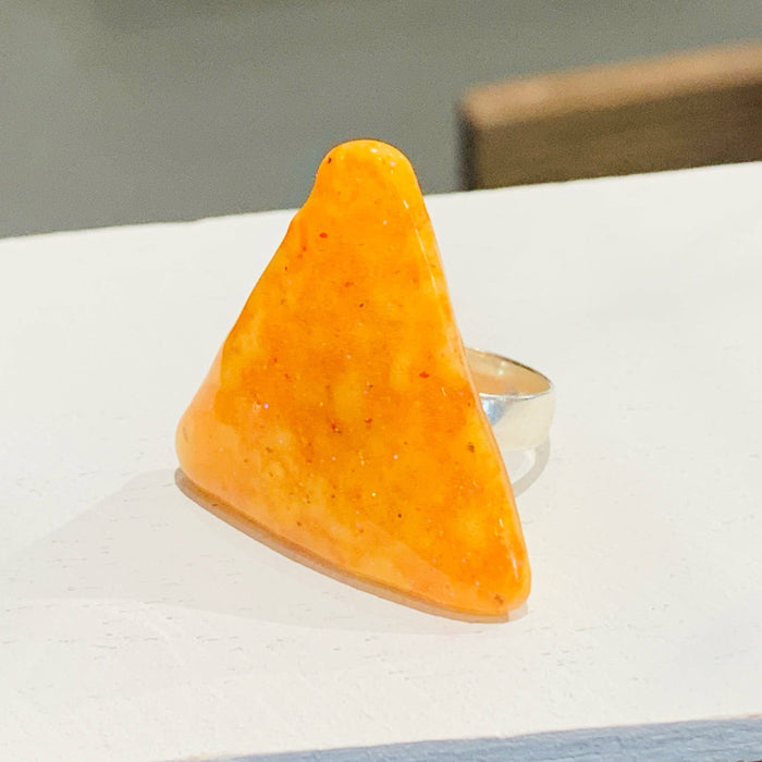 Glitter Tortilla Chip Ring - Snack jewelry