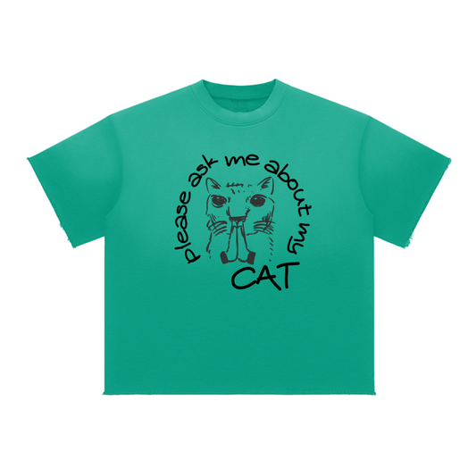 Please Ask me about my CAT Sun Fade Raw Edge T-Shirt
