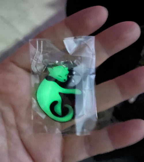 Ying Yang Cat Earrings