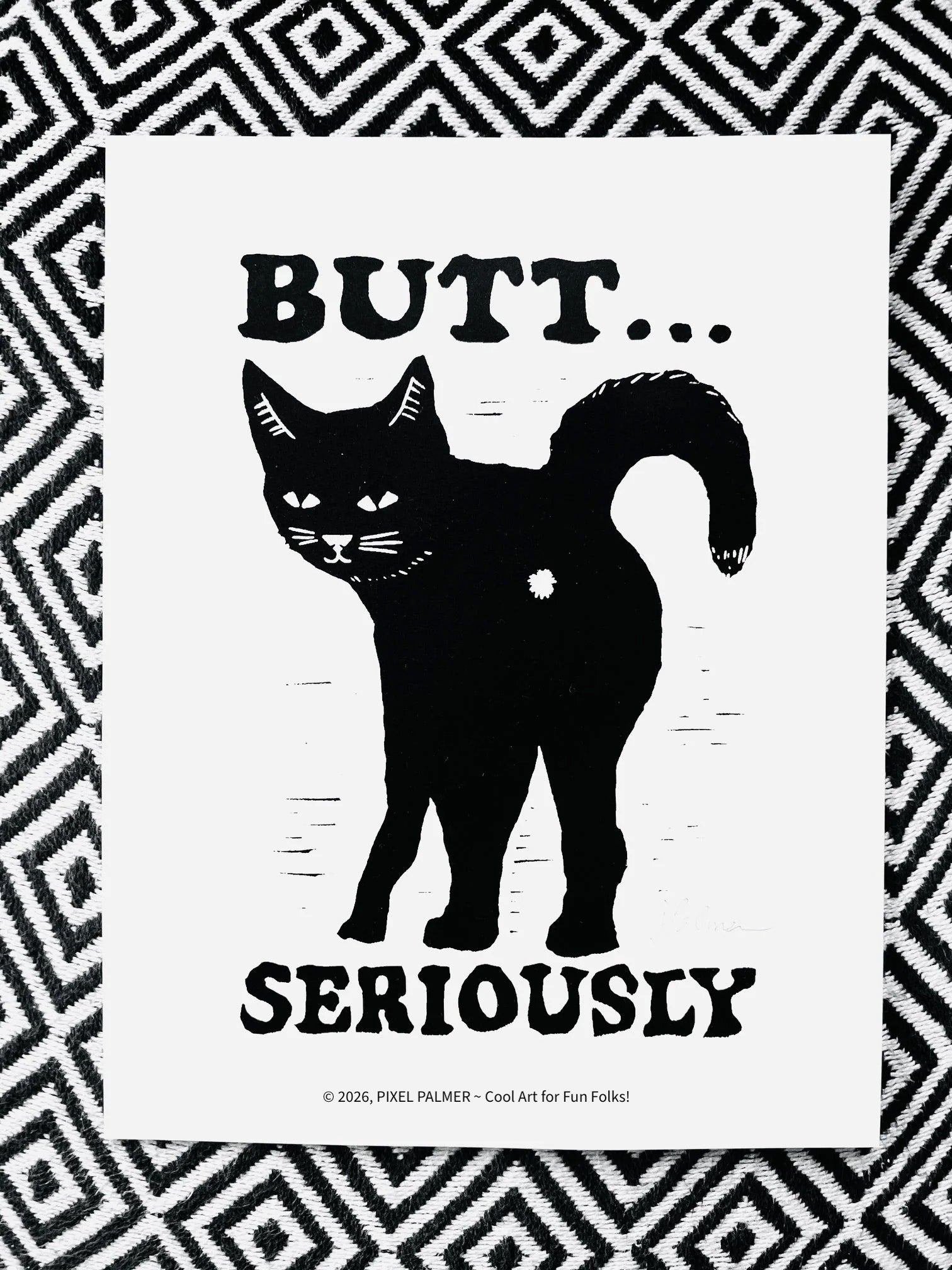 Butt... Seriously Black Cat