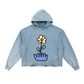 Grow Your Own Way Vintage Washed Frayed-Hem with Pockets Hoodie