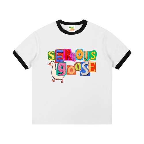 Serious Goose Ringer T-Shirt