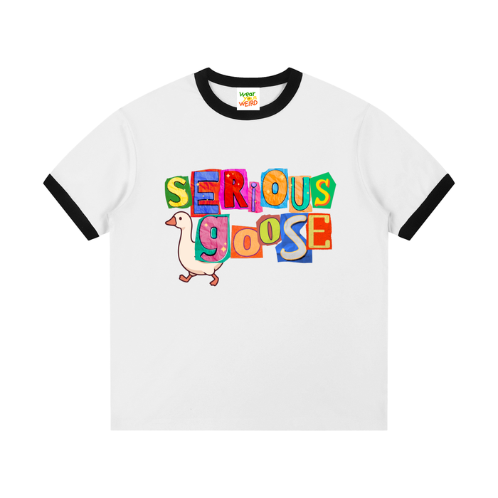 Serious Goose Ringer T-Shirt