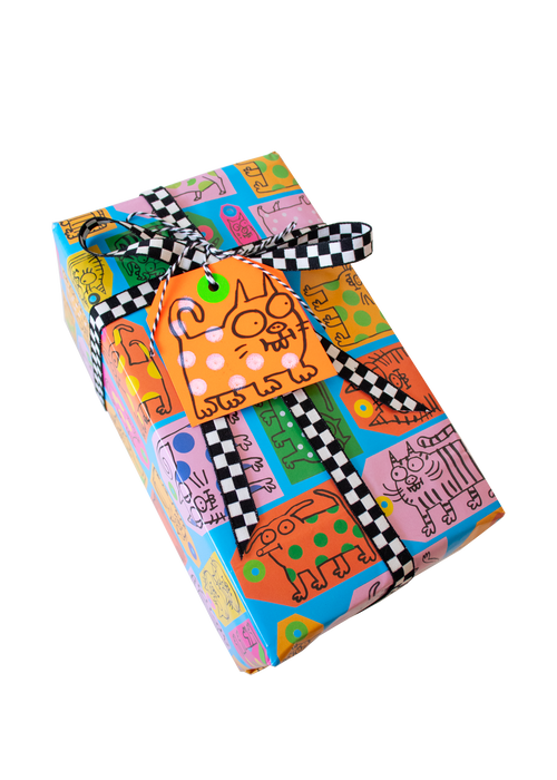 Fun colorful Gift tags giftwrap