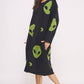 Alien Oversized Knit Sweater Dress (Plus Size)