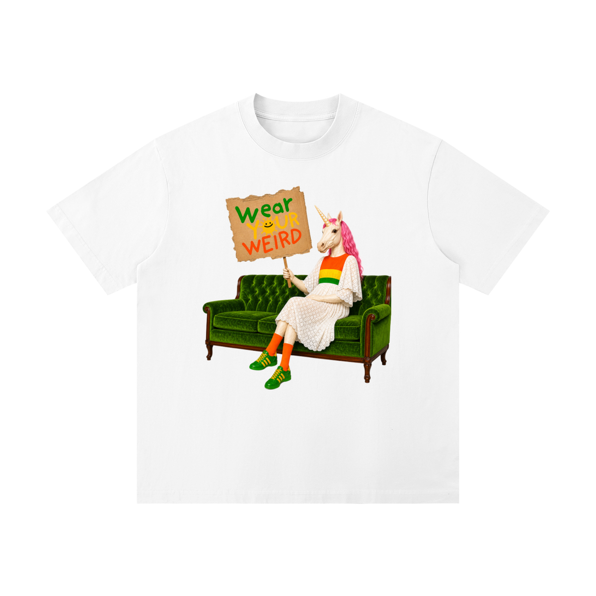 Unicorn Drop Shoulder T-Shirt (Available up to 4XL)