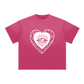 Heart Eye Sun Fade Raw Edge T-Shirt