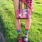 Wacky crew socks