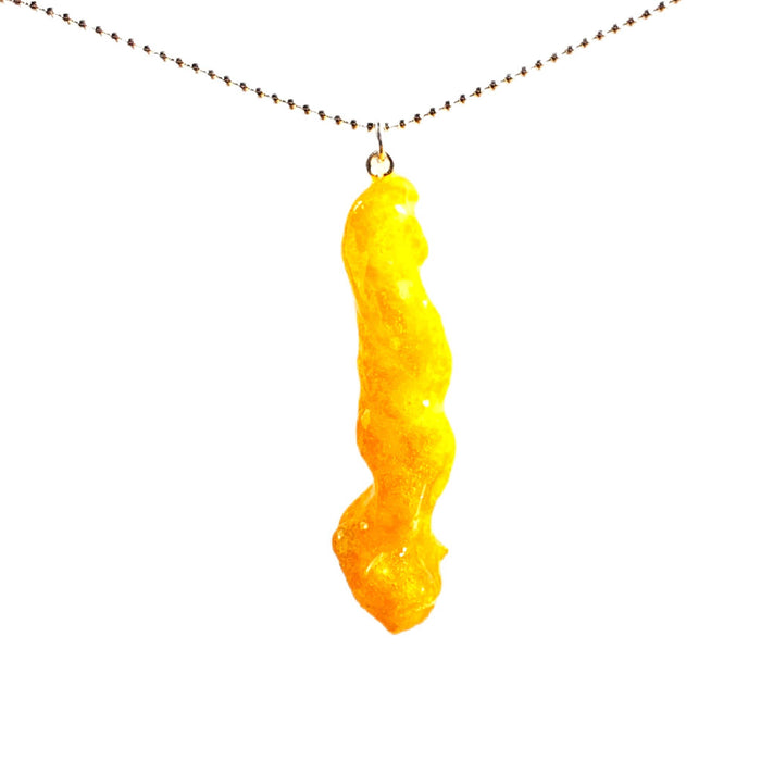 Glitter Cheeto Snack Necklace - Snack Jewelry