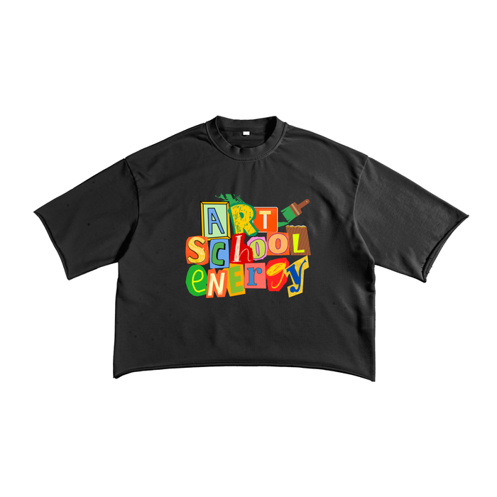 Art School Energy French Terry Raw Edge T-Shirt