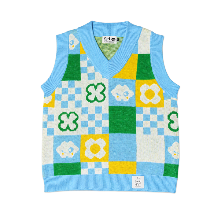 🌼 Patchwork Daydream Sweater Vest