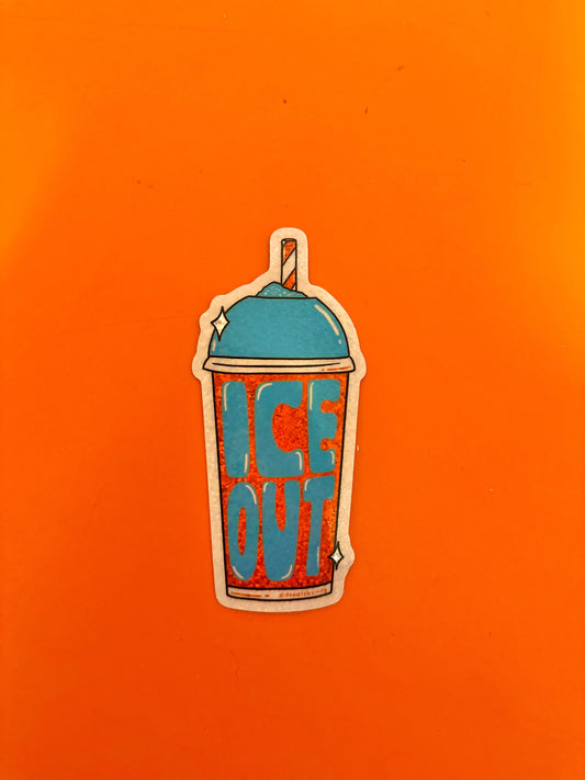 Ice Out Glitter Sticker