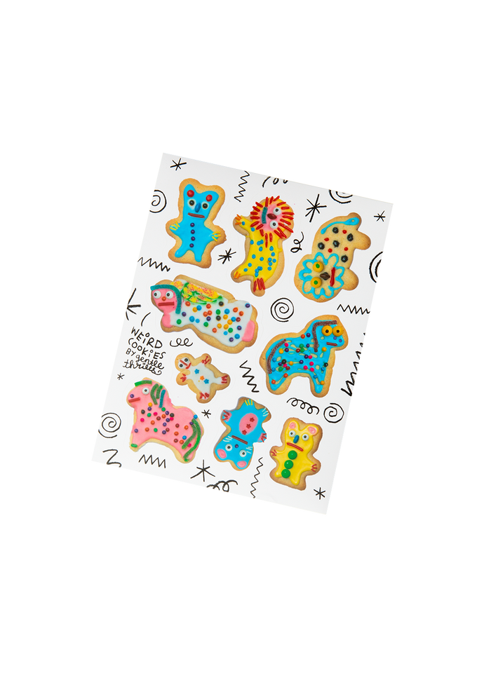 Weird cookies sticker sheet