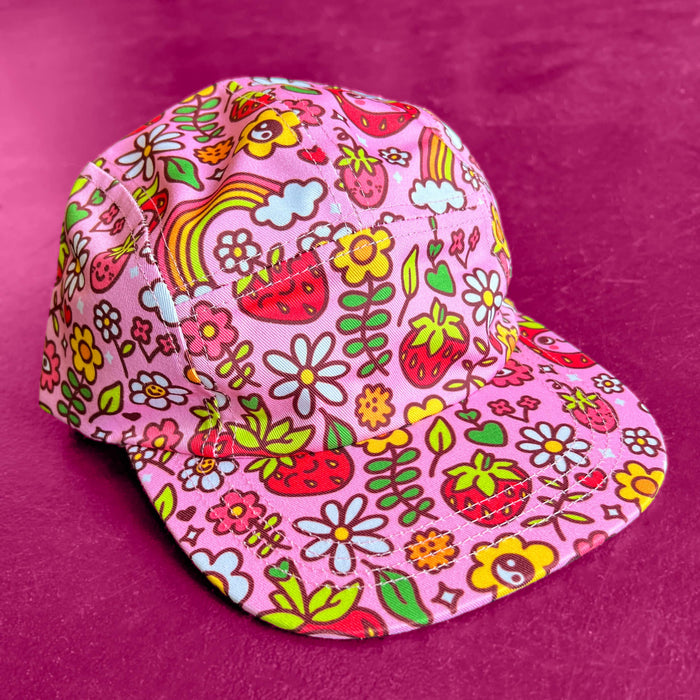 Strawberry Daydream Hat  🍓🌈🌼