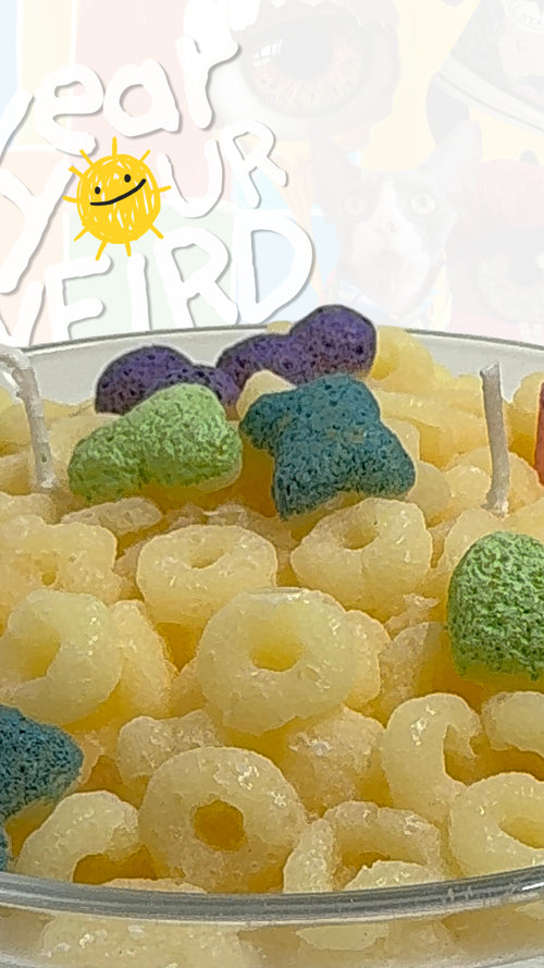 Fruity O’s Cereal Bowl Candle