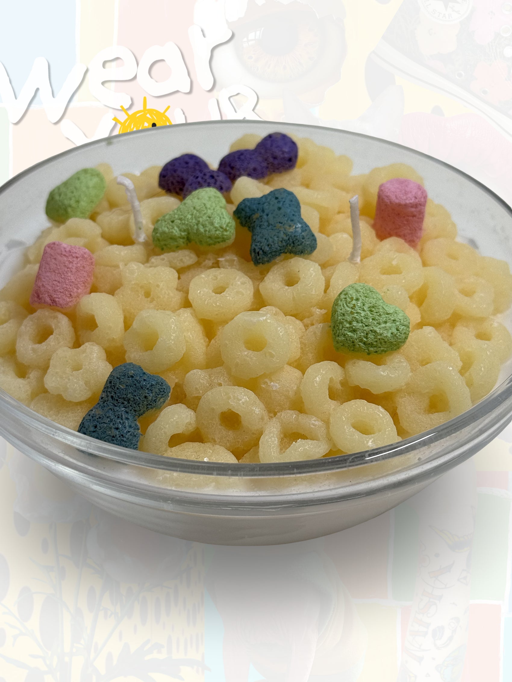 Fruity O’s Cereal Bowl Candle
