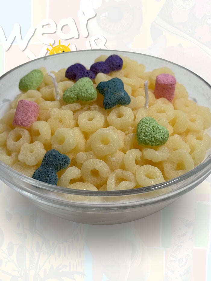 Fruity O’s Cereal Bowl Candle