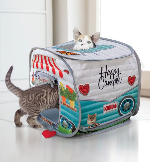 Pop-Up Camper Toy for Cats