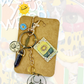 The Sun Tarot Charm Keychain & Purse Charm