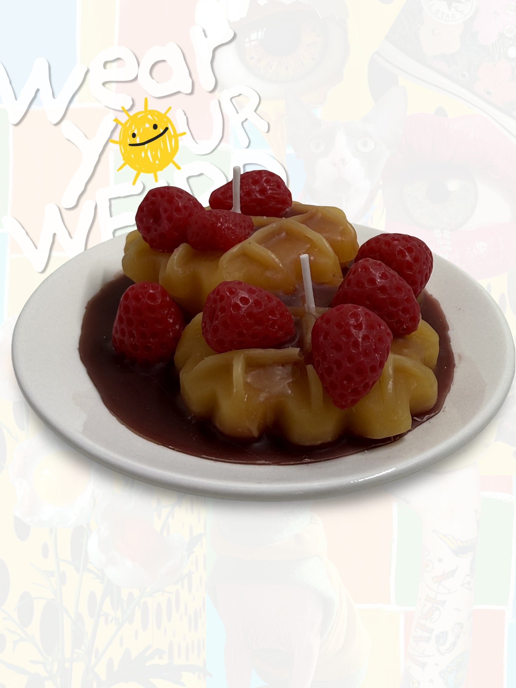 Strawberry Waffle Stack Candle
