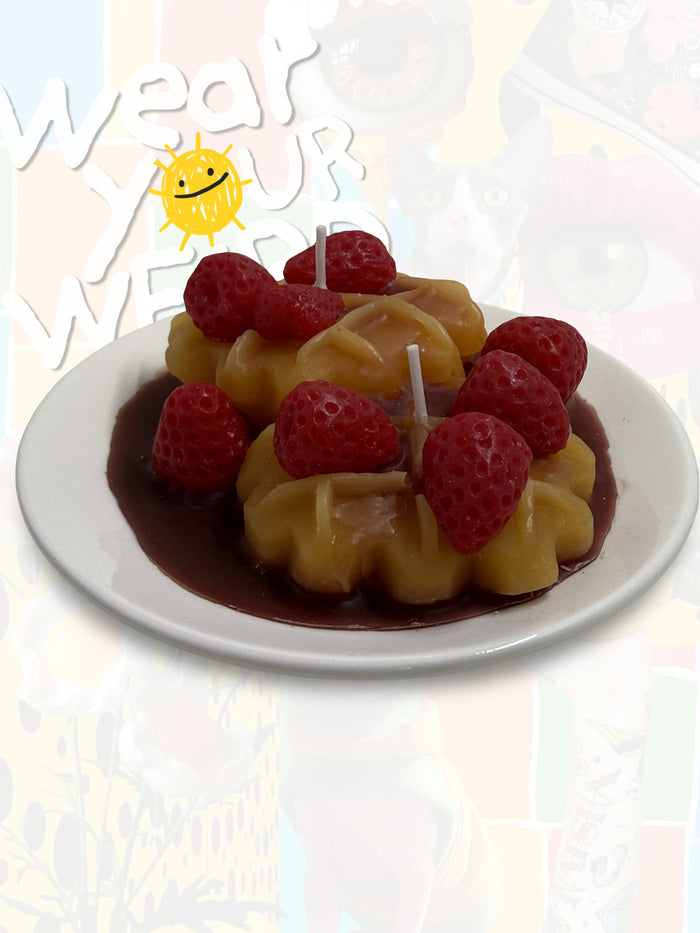 Strawberry Waffle Stack Candle
