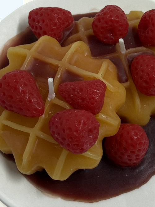Strawberry Waffle Stack Candle