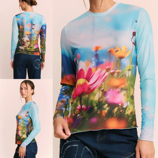 Wildflower Daydream Mesh Top