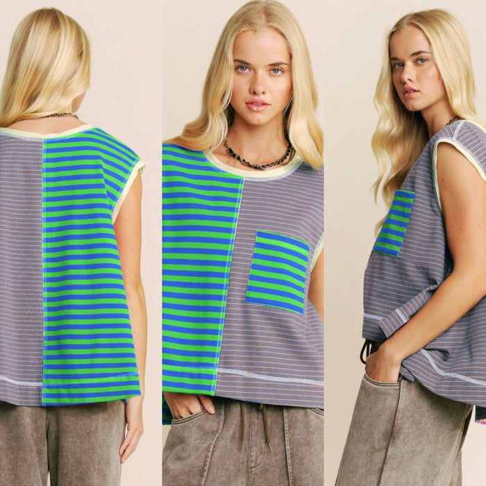 Neon Daydream: Color Collision Top