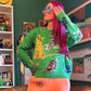 Green Is My Favorite Color & Cats Are My Personality Sweater